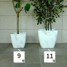 画像をギャラリービューアに読み込む, クラッシーポット マーブル スクエア 11号 高さ32cm