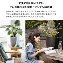 画像をギャラリービューアに読み込む, CAPI ベースエレガント ロウ スムース 直径26cm×高さ36cm 【軽くて環境にやさしい植木鉢】