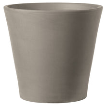 画像をギャラリービューアに読み込む, DEROMA ヴァソコノ 素焼き鉢 ライトグレー 8号 (高さ約24cm)
