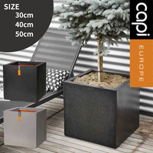 画像をギャラリービューアに読み込む, CAPI キューブポット スムース 30cm/40cm/50cm 【軽くて環境にやさしい植木鉢】