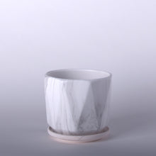 画像をギャラリービューアに読み込む, 【おしゃれな植木鉢】SHEL'TTER GREEN マーブル陶器ポット グレー系