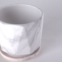 画像をギャラリービューアに読み込む, 【おしゃれな植木鉢】SHEL'TTER GREEN マーブル陶器ポット グレー系