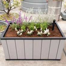画像をギャラリービューアに読み込む, 【キャスター付き菜園植木鉢】KETER Sequoia planterM(セコアプランター)長角98cm