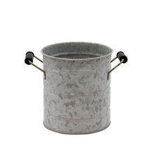 画像をギャラリービューアに読み込む, 【2個セット】ブリキポット ブラックハンドル (Sサイズ/Mサイズ)