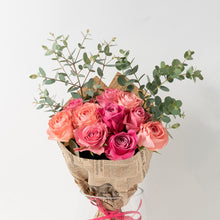 画像をギャラリービューアに読み込む, 【記念日のお祝いに】ローズブーケ(ピンク系ミックス) 10本 国産バラの花束