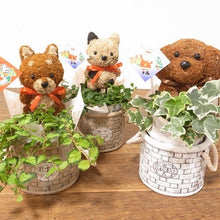 画像をギャラリービューアに読み込む, 【予約商品:11/26発送】トピアリー アニマルレンガ鉢 3.5号