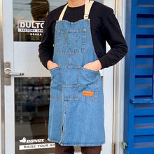 画像をギャラリービューアに読み込む, "MW" ワークエプロン ウォッシュデニム "MW" WORK APRON WASHED DENIM