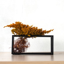 画像をギャラリービューアに読み込む, ドライ盆栽® 黄色 フレーム飾り 枯れ盆栽