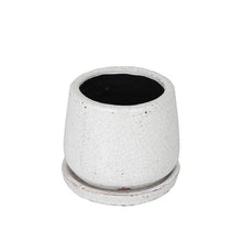 画像をギャラリービューアに読み込む, グレイズドポット ラウンド エス ホワイト Giazed pot Round White S