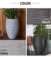 画像をギャラリービューアに読み込む, CAPI トールエレガント リブ 直径40cm×高さ60cm【軽くて環境にやさしい植木鉢】