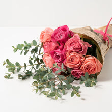 画像をギャラリービューアに読み込む, 【記念日のお祝いに】ローズブーケ（ピンク系ミックス） 10本 国産バラの花束
