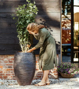 【軽くて環境にやさしい植木鉢】CAPI トールエレガント リブ 直径40cm×高さ60cm